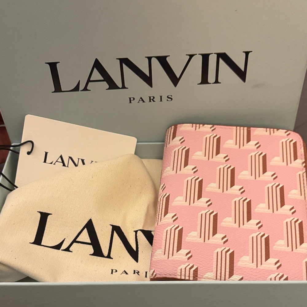 Lanvin Rose Passport Holder